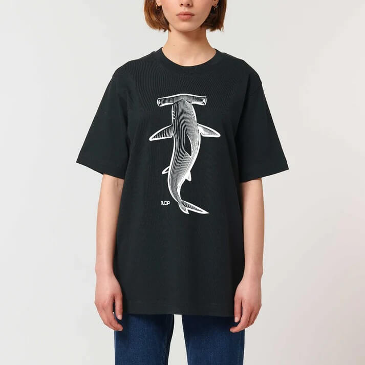 Vegan Deep Sea Hammerhead Shark T-shirt