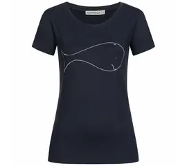 T-Shirt for women - Whale - navy