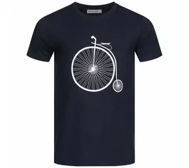 Men's t-shirt - Retro Bike - navy