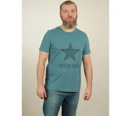 Men's t-shirt - Star - light blue