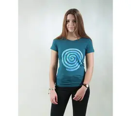 T-Shirt for women - Loop - deep teal
