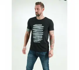 Men's t-shirt - Zigzag - black