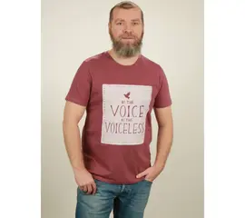 Men's t-shirt - Voiceless - berry