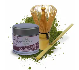 Organic Matcha Cooking 30g tin | vegan + broom & spoon