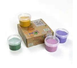 Finger paints set of 4 "Luka" - yellow, green, pink, purple
