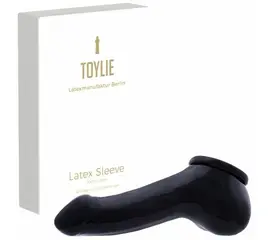 Toylie penis sleeve natural rubber black