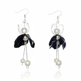 Upcycle with Jing - Pendants d'oreilles cygne noir