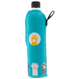 Dora - Trinkflasche Glas mit Neoprenbezug
