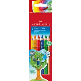 Faber-Castell - Crayons de couleur Jumbo Grip 6-pack boîte en carton