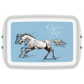Biodora - Lunchbox mit Druck „Pferd „ (Bio-Kunststoff)