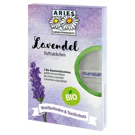 ARIES Umweltprodukte - Bio Lavendel Duftsäckchen 2er Set
