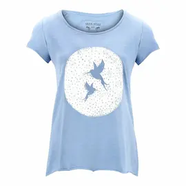 Slub T-Shirt für Damen -2 Kolibri – light blue