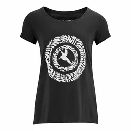 Slub T-Shirt pour femmes -Circle Kolibri - black