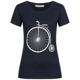 T-Shirt für Damen - Retro Bike - navy