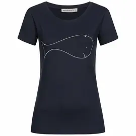 T-Shirt für Damen - Whale - navy