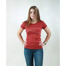 T-Shirt für Damen - Whale - burning red