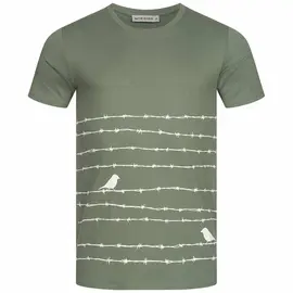 T-Shirt Herren - Barbwire - moss green