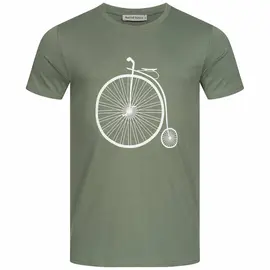 T-Shirt Herren - Retro Bike - moss green