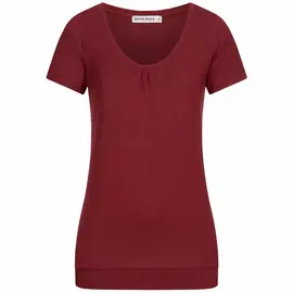 Lyocell T-Shirt für Damen - dark red