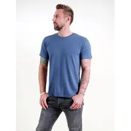 Slub T-Shirt Hommes - Basic - dark blue