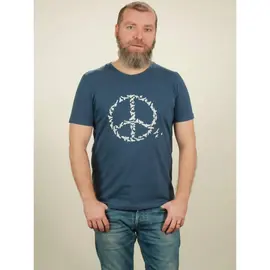 T-Shirt Herren - Peace - dark blue
