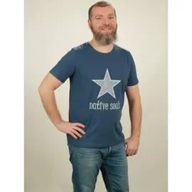 T-Shirt Herren -Star - dark blue