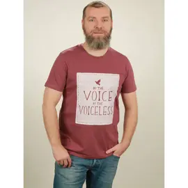 Men's t-shirt - Voiceless - berry
