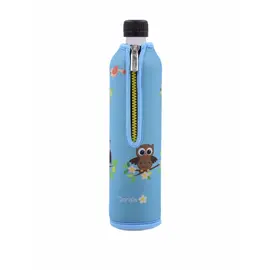 Dora's glass bottle 500 ml with neoprene cover owl
