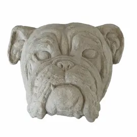 Blumenfisch papier-mâché English bulldog (concrete look)
