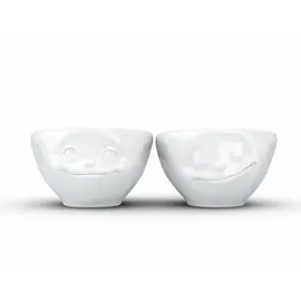 Small bowls set No. 2 "Dreamy & Happy" in white, 100 ml