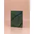 Eco friendly teak leaf leather passport case-Green